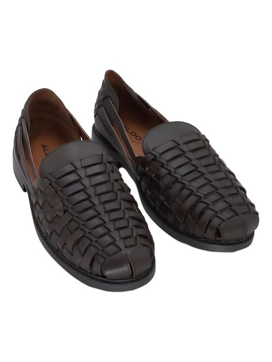 Aldo Men\'s Windcrest Huarache Woven Slip-On Sandal Smooth Brown US 10M EU 43 main image 4